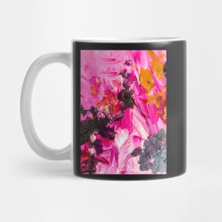 Pink paint strokes Mug